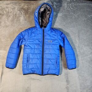 Columbia Jacket Boys 6 Blue Pronto Puffer Hooded Gorpcore